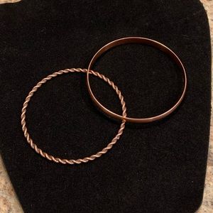 Set of 2 Copper Bangles